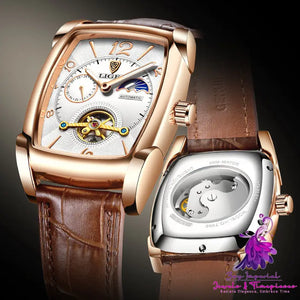 Square Case Tourbillon Mechanical Watch