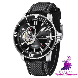 Waterproof Stainless Steel Skeleton Men’s Watch