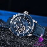 Waterproof Stainless Steel Skeleton Men’s Watch