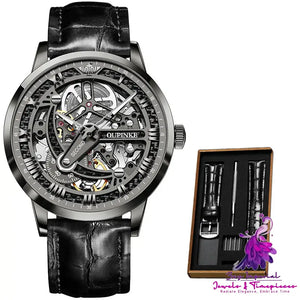 Hollow Waterproof Mechanical Watch