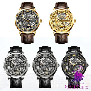 Hollow Waterproof Mechanical Watch