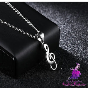 Music Symbol Pendant Necklace