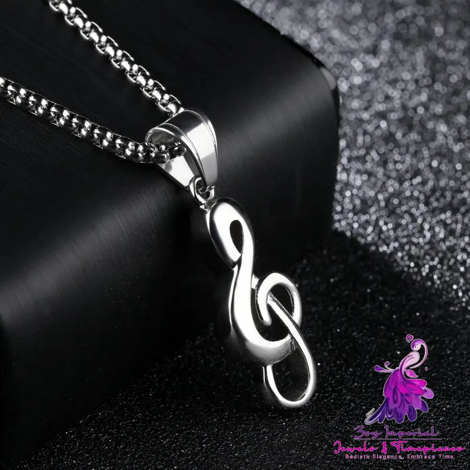 Music Symbol Pendant Necklace