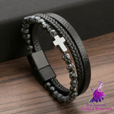 Natural Stone Stainless Steel Bracelet