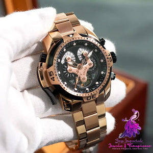 Large Dial Waterproof Mechanical Watch