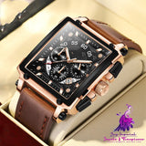 Multifunction Square Watch