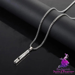 Trendy Men’s Personalized Hip Hop Whistle Blow Pendant