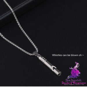 Trendy Men’s Personalized Hip Hop Whistle Blow Pendant