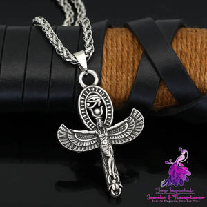 Personalized Wing Goddess Pendant