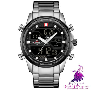 AquaSteel Waterproof Quartz Watch