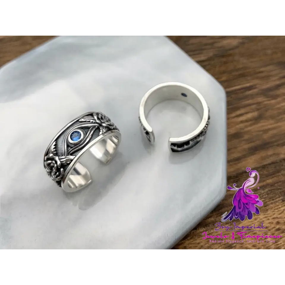 Personalized Retro Horus Eye Ring