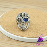 Personality Graffiti Skull Ring