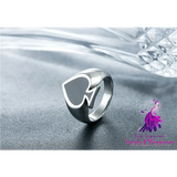 Magician Spade Titanium Steel Ring