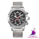 Sports Calendar Quartz Watch for Men