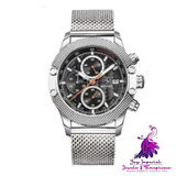 Sports Calendar Quartz Watch for Men