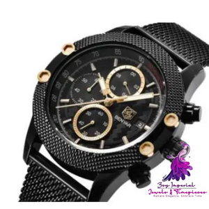 Sports Calendar Quartz Watch for Men