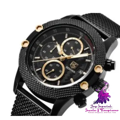 Sports Calendar Quartz Watch for Men