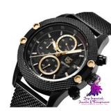 Sports Calendar Quartz Watch for Men