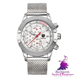 Sports Calendar Quartz Watch for Men