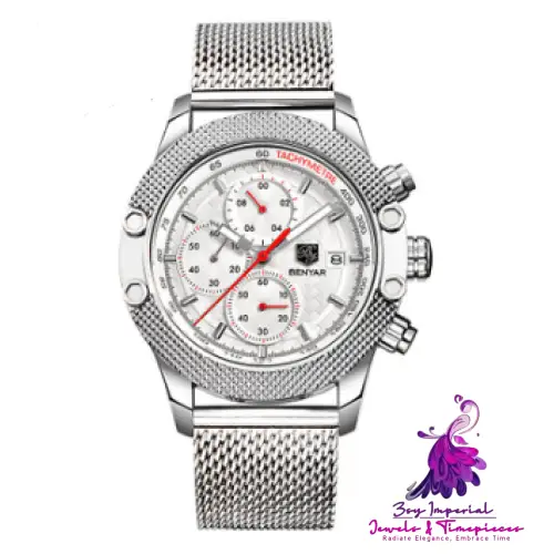 Sports Calendar Quartz Watch for Men