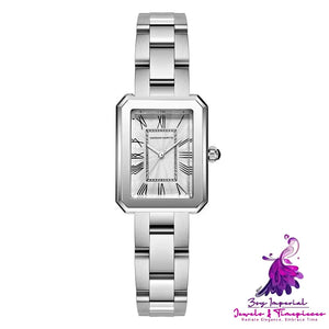 Vintage Roman Numerals Steel Watch