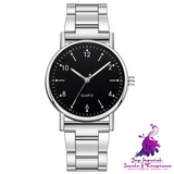 Steel Band Quartz Watches for Men and Women