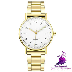 Steel Band Quartz Watches for Men and Women