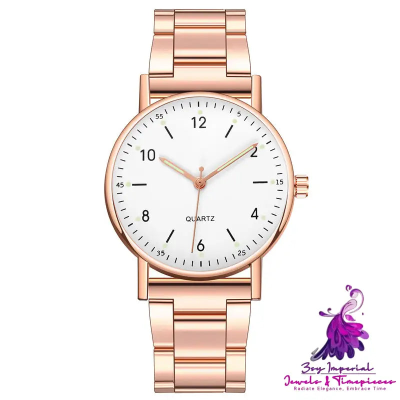 Steel Band Quartz Watches for Men and Women