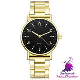 Steel Band Quartz Watches for Men and Women