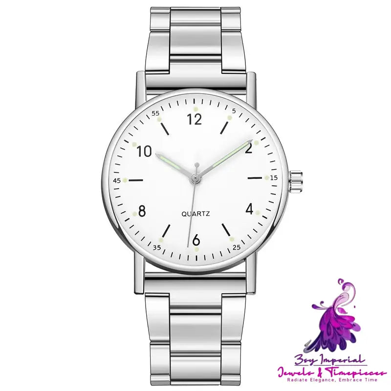 Steel Band Quartz Watches for Men and Women