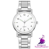 Steel Band Quartz Watches for Men and Women