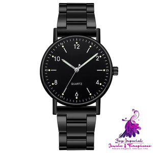 Steel Band Quartz Watches for Men and Women