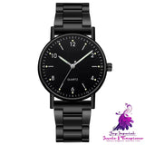 Steel Band Quartz Watches for Men and Women