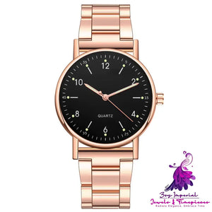 Steel Band Quartz Watches for Men and Women