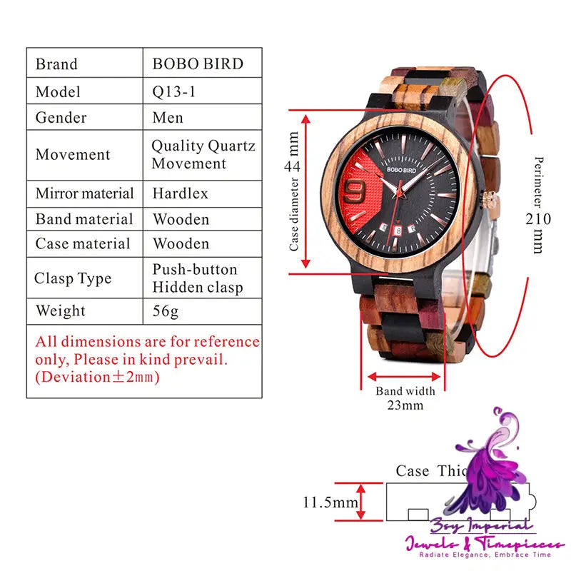 Wooden Men’s Watch