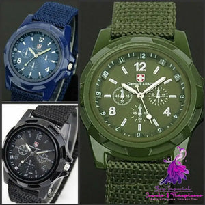 Military Gemius Swiss Army Round Dial Watch