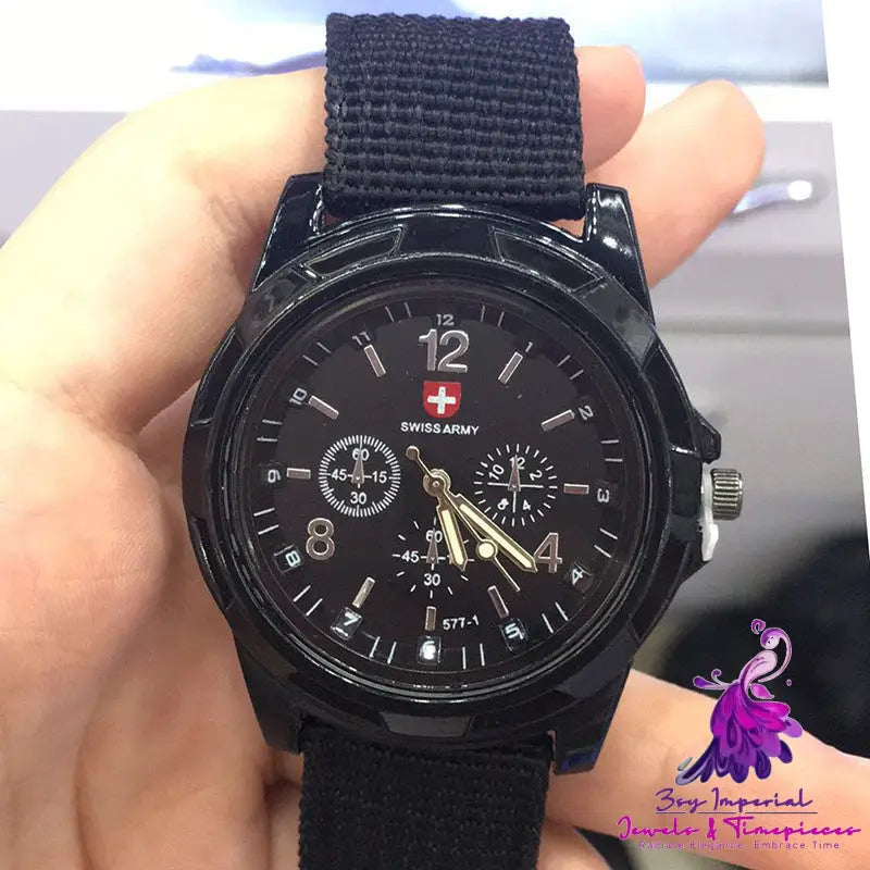 Military Gemius Swiss Army Round Dial Watch