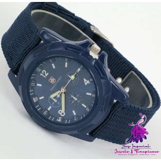 Military Gemius Swiss Army Round Dial Watch