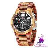 Multi-Function Sandalwood Watch