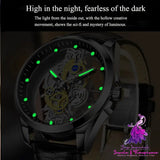 Skeleton Automatic Quartz Watch