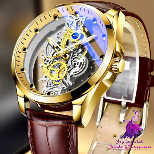 Skeleton Automatic Quartz Watch