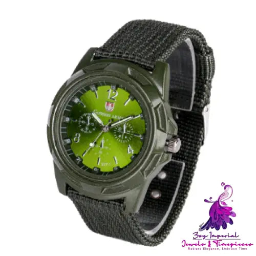 Military Cloth Weaving Belt Watch