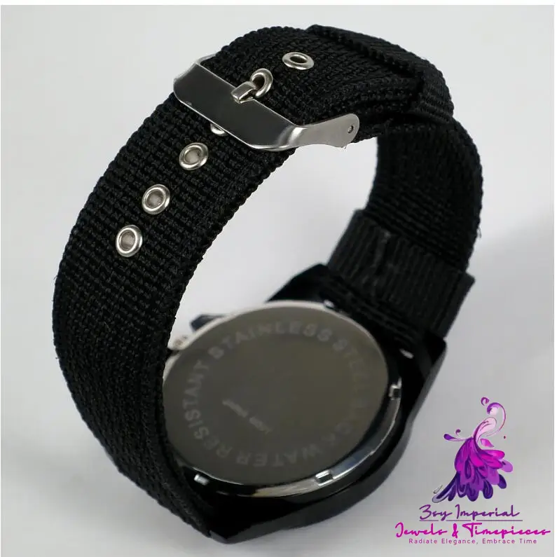 Military Cloth Weaving Belt Watch