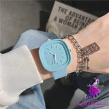 Simple Sugar Cube Milk Women’s Square Watch