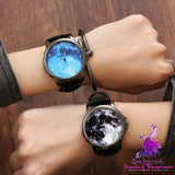 Starry Sky Moon Pattern Quartz Watch