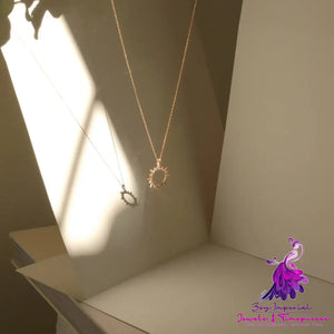 Minimalist Zircon Sun Necklace