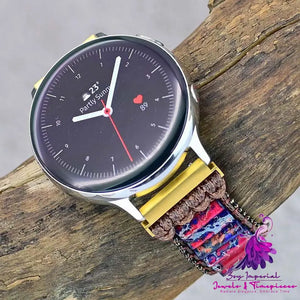 Retro Samsung Red and Blue Mixed Stone Watch Strap