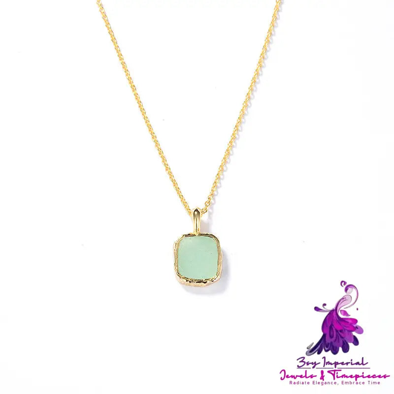 Simple Natural Tianhe Stone Moonlight Necklace