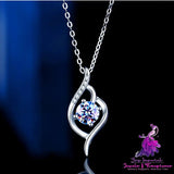 S925 Sterling Silver Mosang Diamond Necklace For Women’s