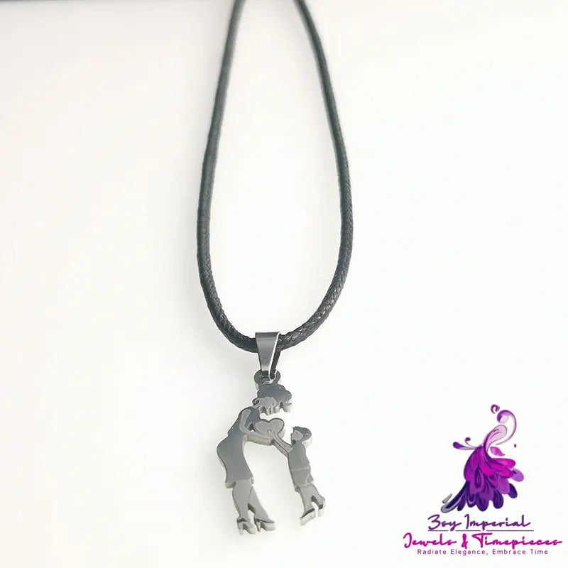 Titanium Steel Pendant Mother’s Day Necklace Is Fashionable